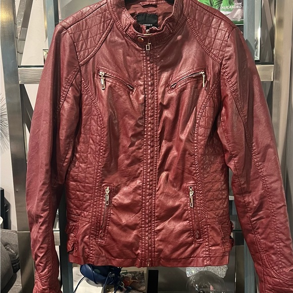 FOREVER 21 faux leather w/a military,biker ATTITUDE but refined w/style & class! - Picture 3 of 8